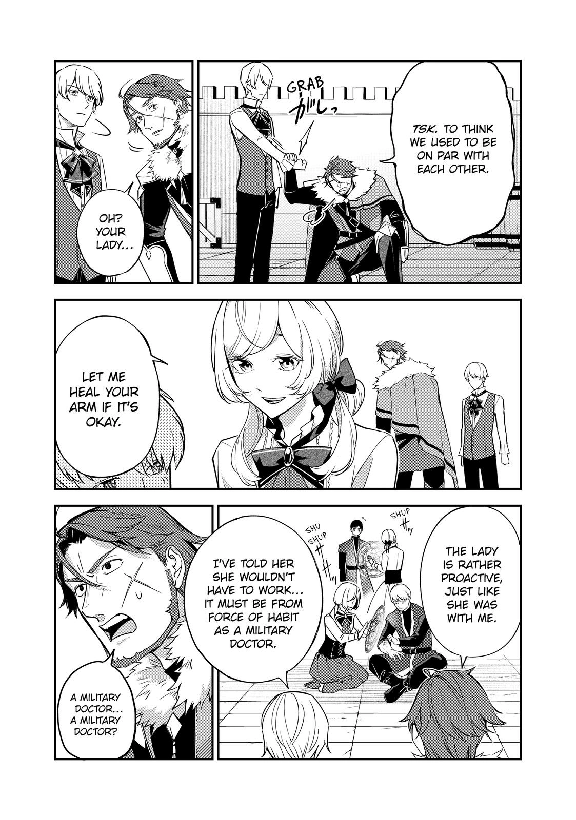 Senjou no Seijo: imouto no Kawari ni Koushaku Kishi ni Totsugu Koto ni Narimashita ga, Ima wa Shiawase desu Chapter 6 Page 18