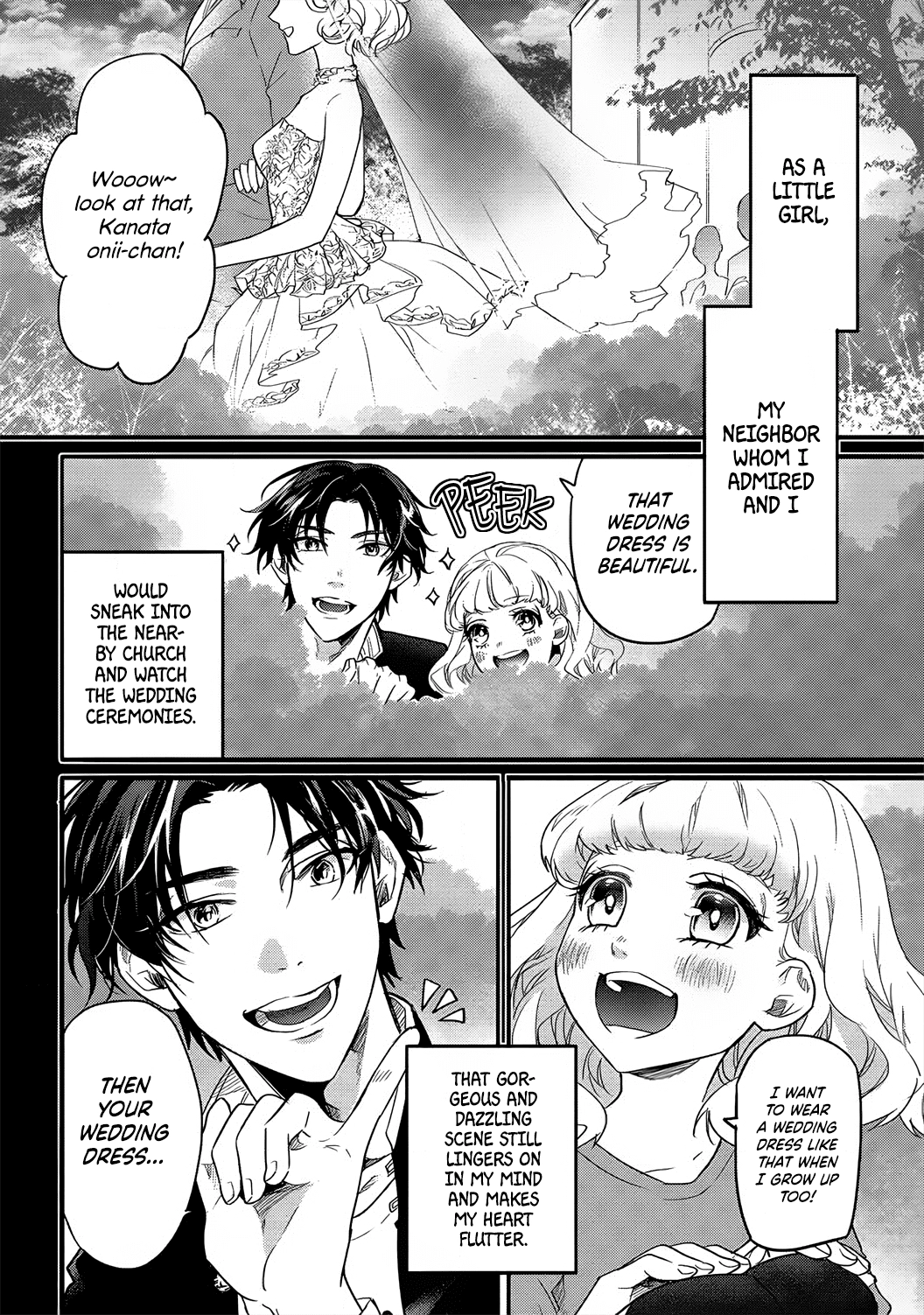 Jumpaku Dress ni Akaiito Kiss kara Hajimaru Dekiaikon Chapter 1 Page 8