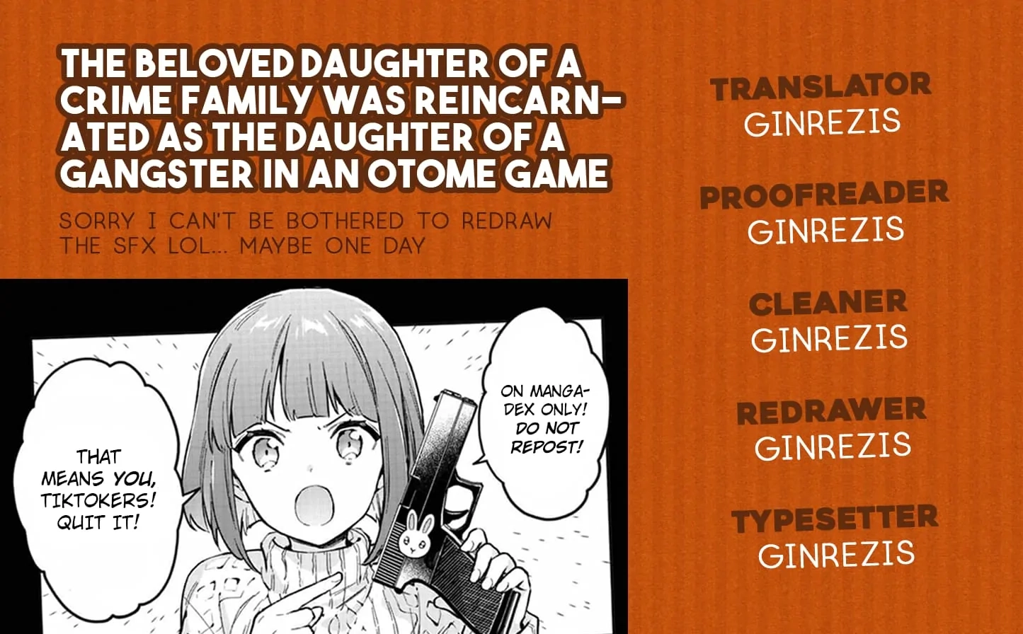 The Beloved Daughter of a Crime Family Was Reincarnated as the Daughter of a Gangster in an Otome Game Chapter 12 Page 19