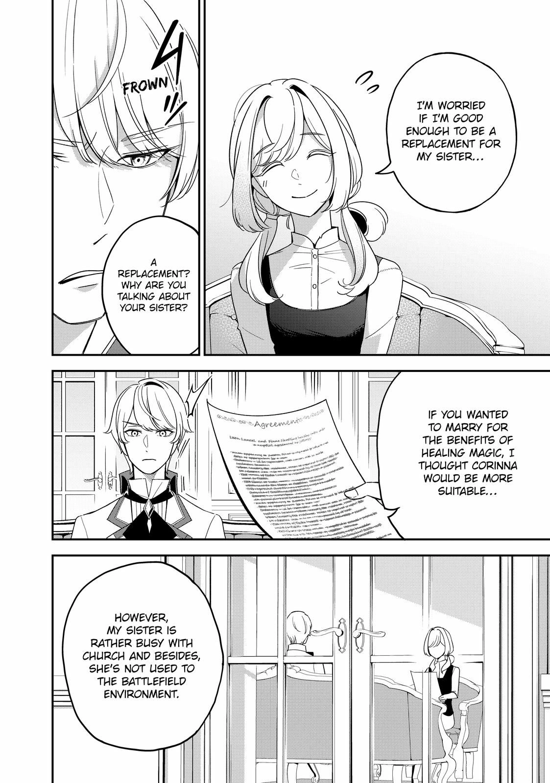 Senjou no Seijo: imouto no Kawari ni Koushaku Kishi ni Totsugu Koto ni Narimashita ga, Ima wa Shiawase desu Chapter 3 Page 20