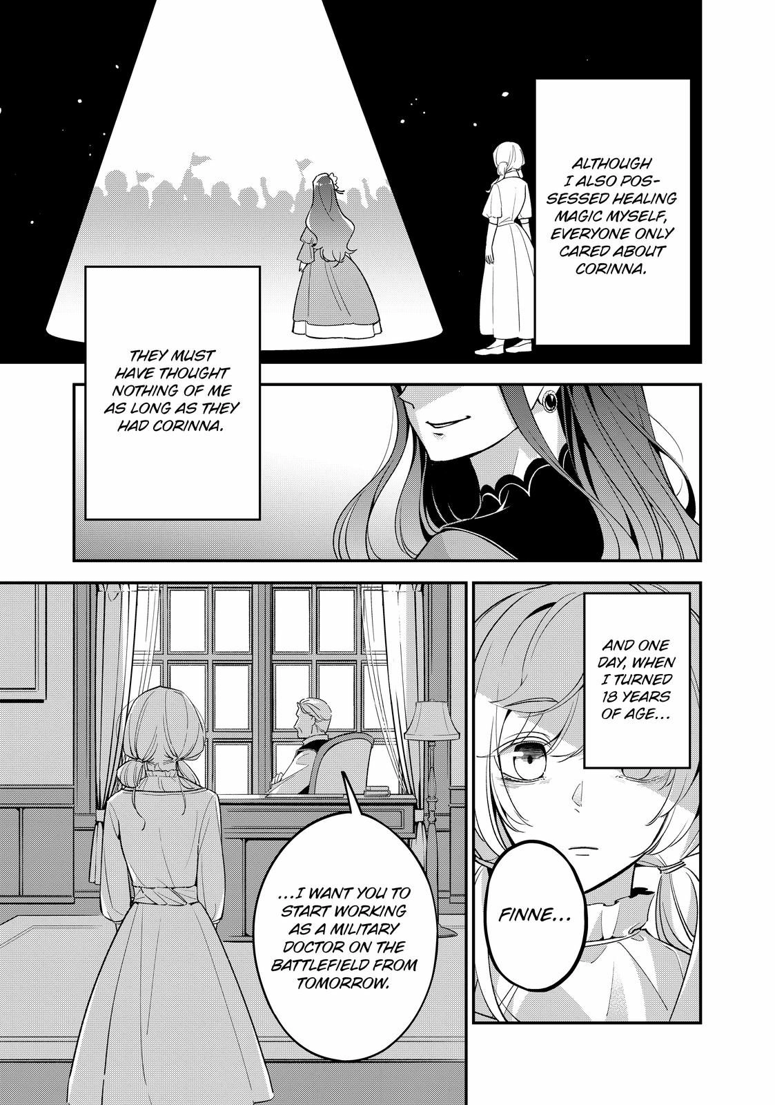 Senjou no Seijo: imouto no Kawari ni Koushaku Kishi ni Totsugu Koto ni Narimashita ga, Ima wa Shiawase desu Chapter 1 Page 13