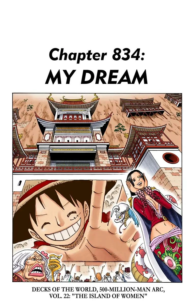 One Piece (Official Colored) Chapter 834 Page 1