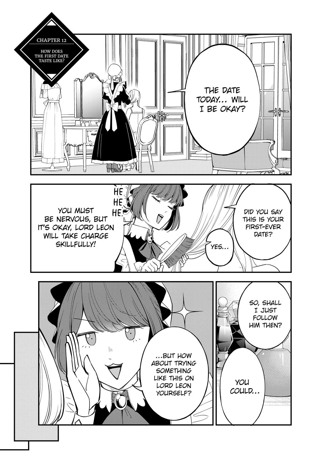 Senjou no Seijo: imouto no Kawari ni Koushaku Kishi ni Totsugu Koto ni Narimashita ga, Ima wa Shiawase desu Chapter 12 Page 1